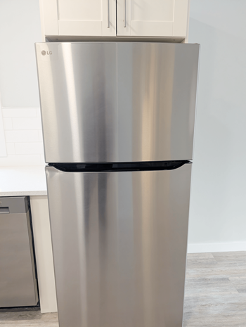 Stainless steel fridge